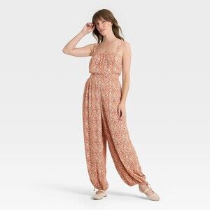 Jumpsuit - Rust Paisley S